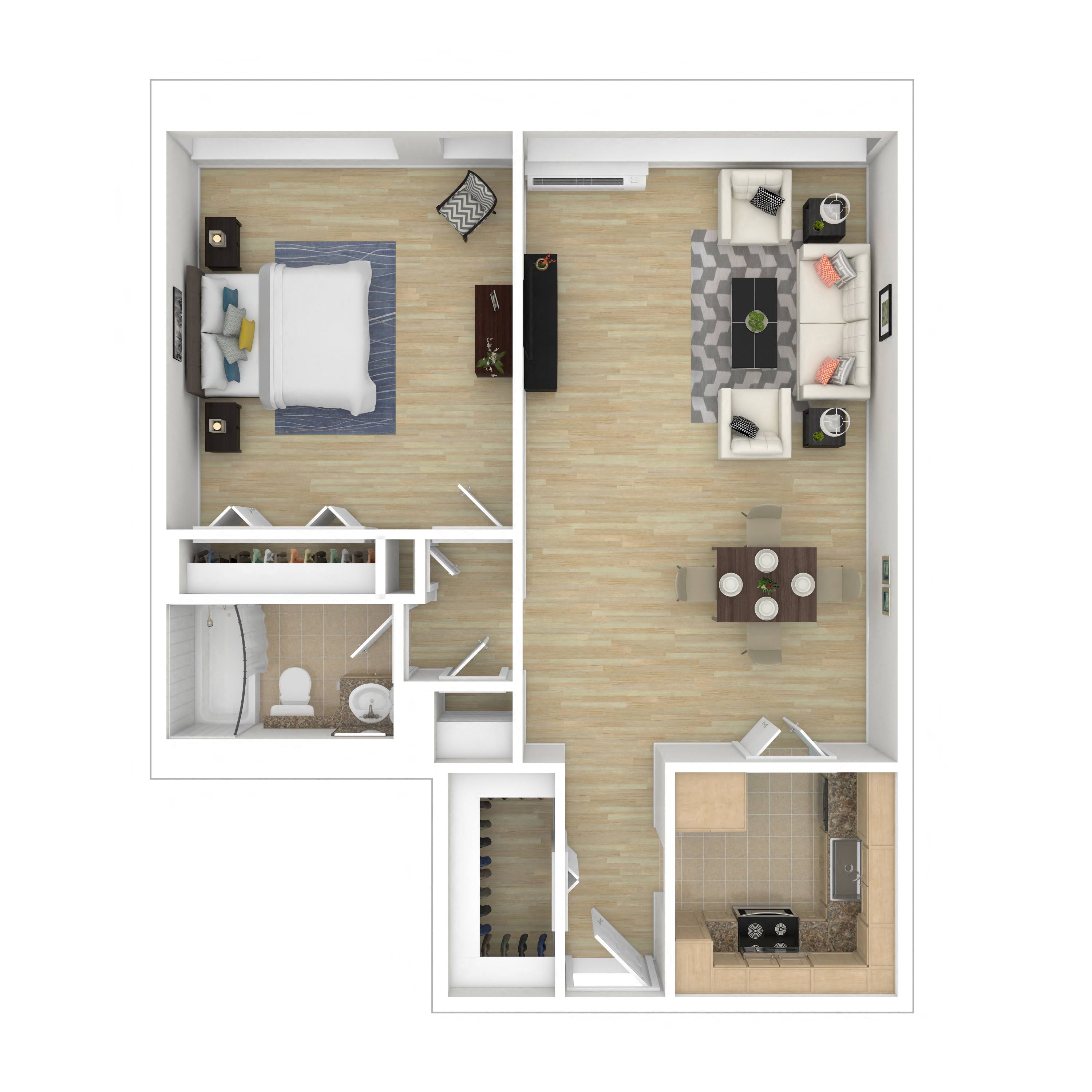 Floor plan layout diagram for 1G Renovation 2